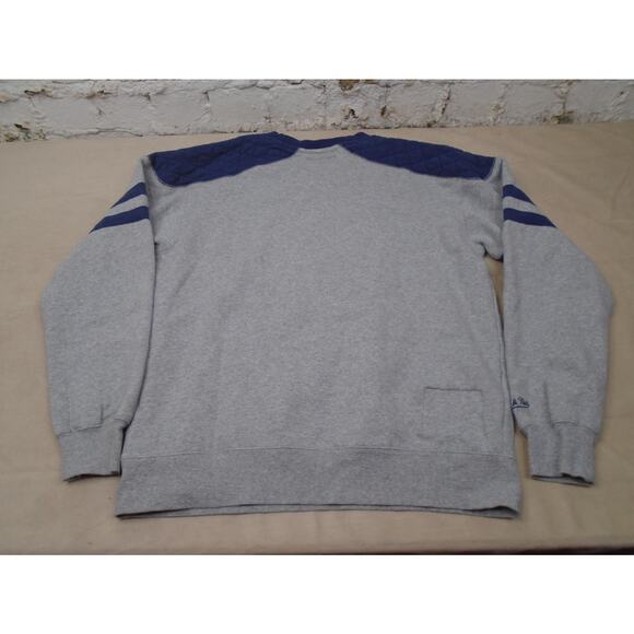 Chicago Bears Sweatshirt Mens Large Gray Blue Crew Neck Throwbacks NFL Football - Picture 12 of 12